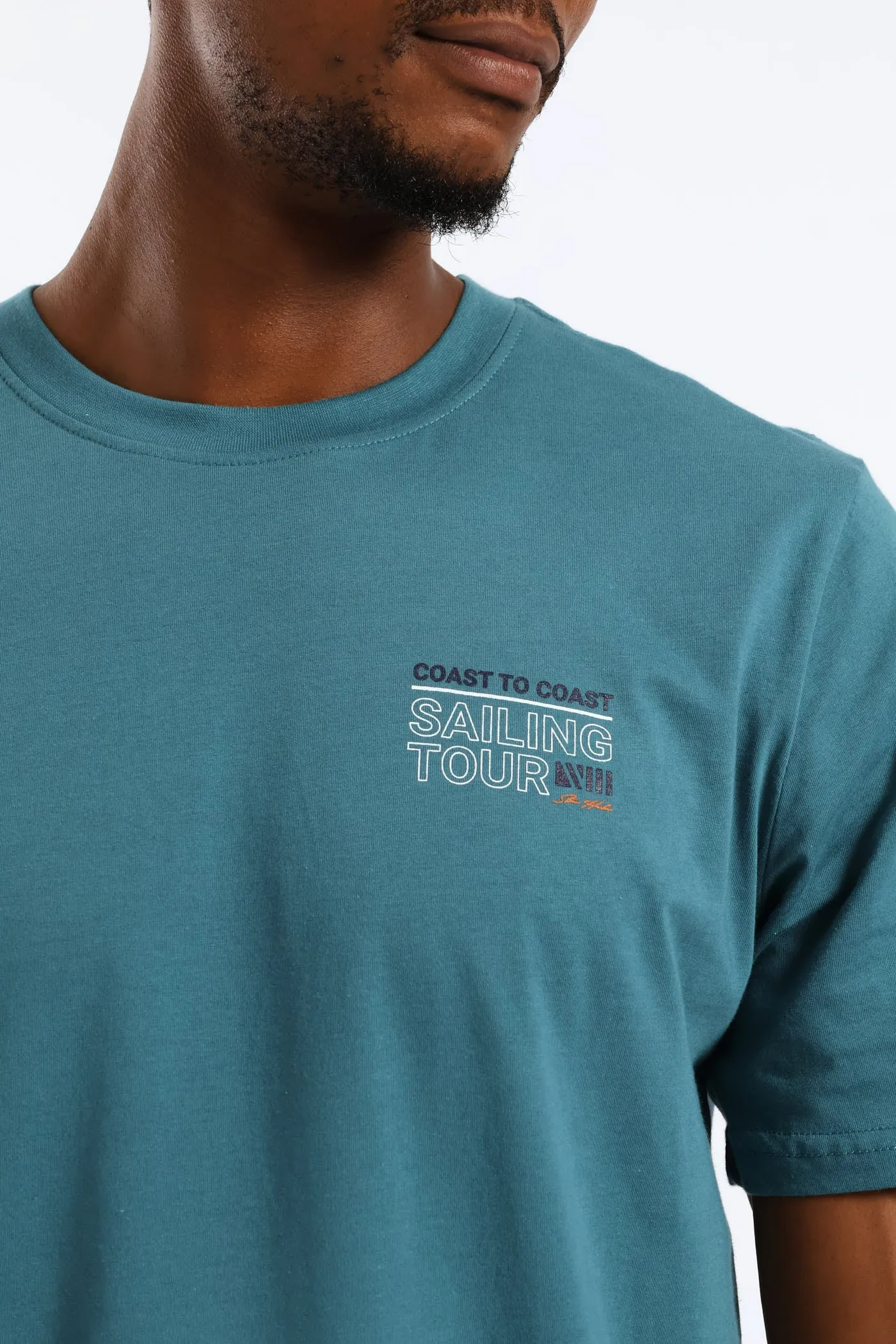 Sailing Tour Front & Back Tee - Teal sold by Edgars product image thumbnail 3