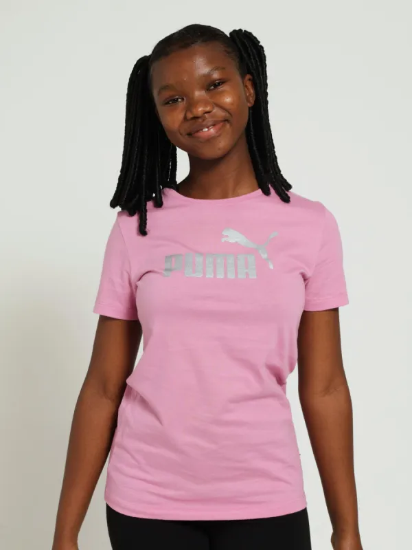 Girls Logo Tee - Mauve sold by Edgars