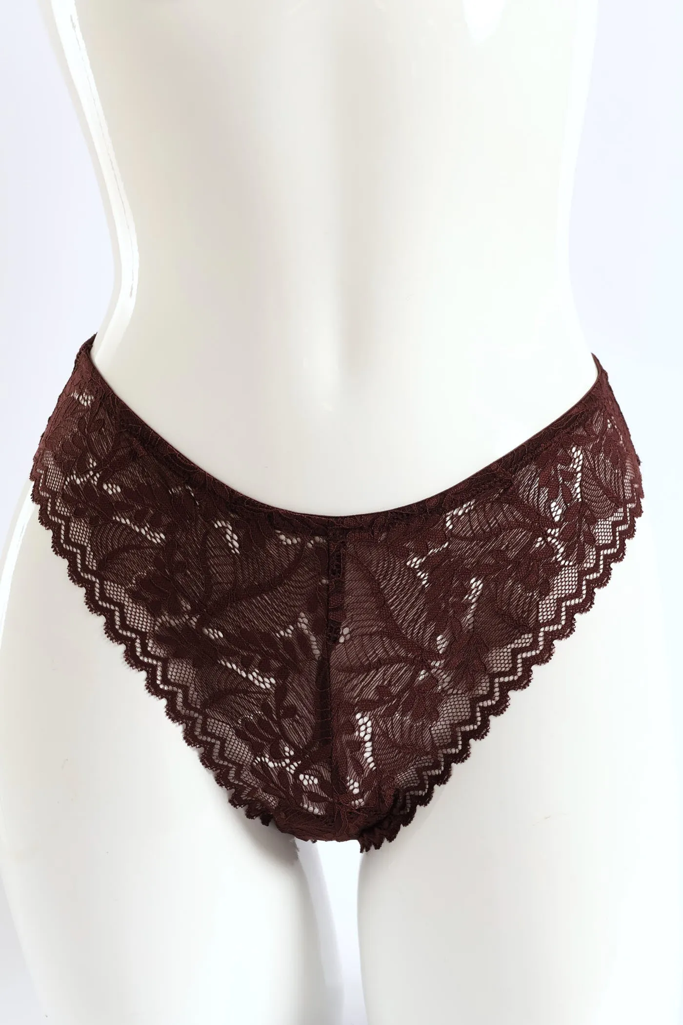 3 Pack Lace Brazilian Panties - Rose/Coastal/Fudge sold by Edgars