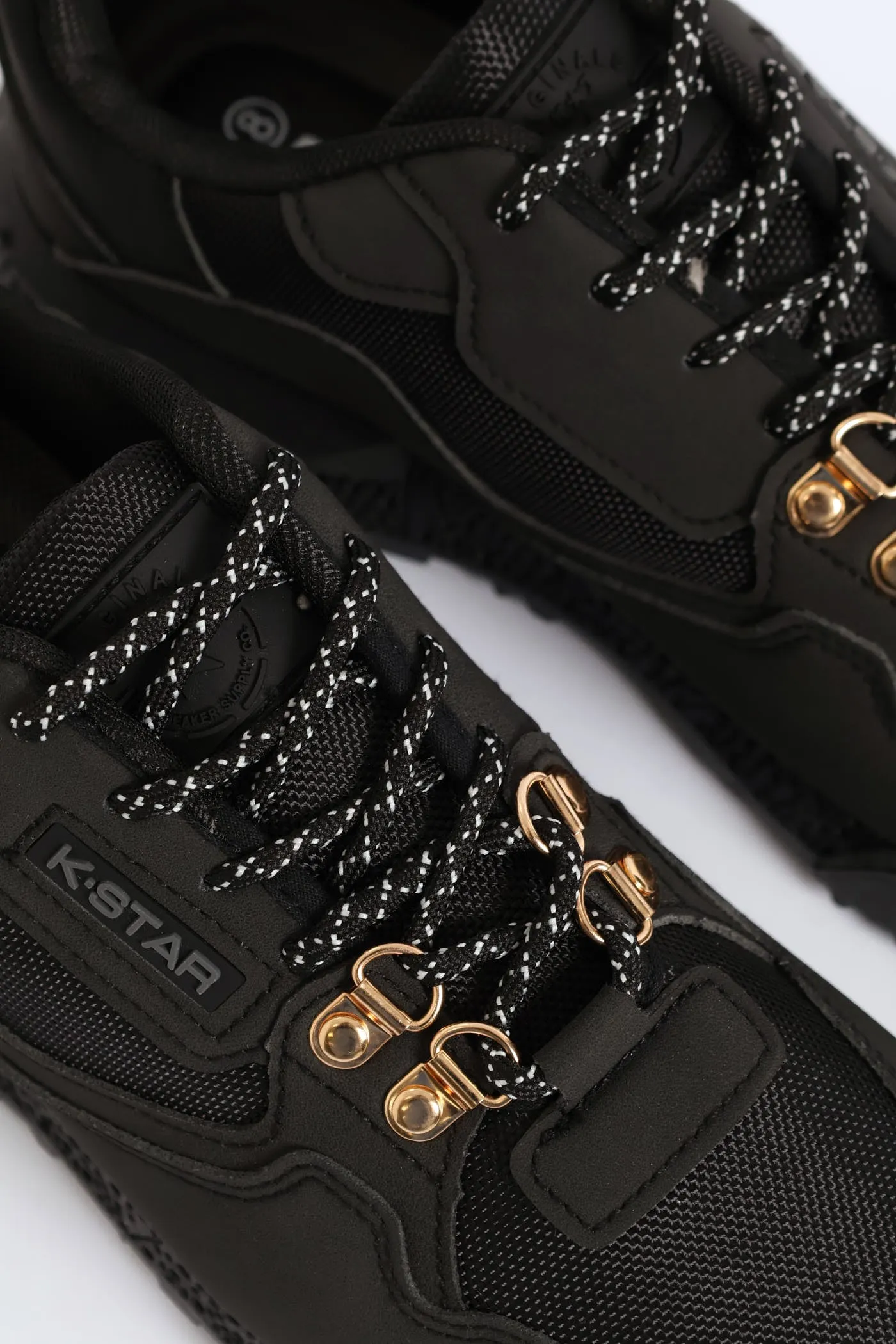 Spark Lace Up Fashion Trainer - Black sold by Edgars product image thumbnail 2