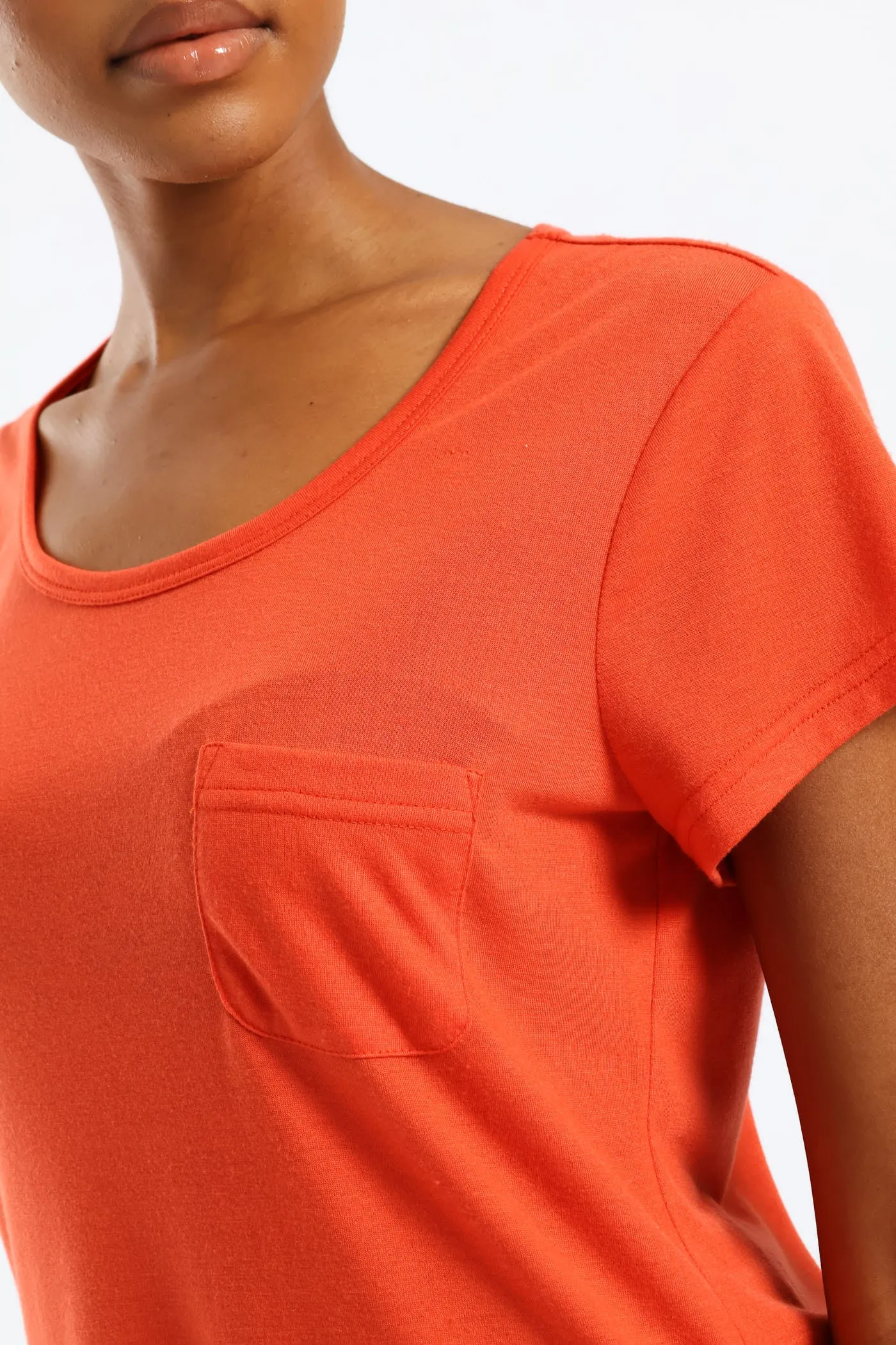 Plain Pocket Tee - Paprika sold by Edgars product image thumbnail 2