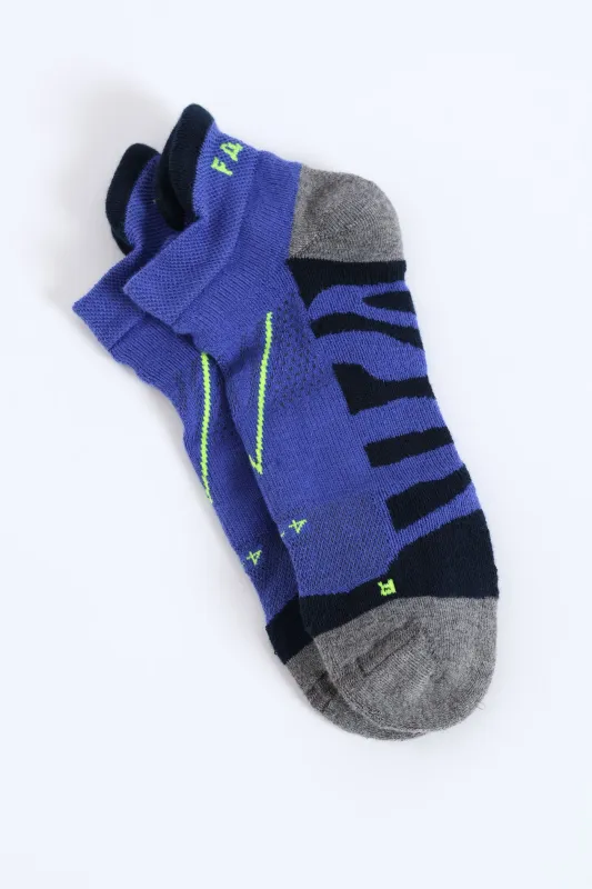 Performance Runner Socks - Blue sold by Edgars