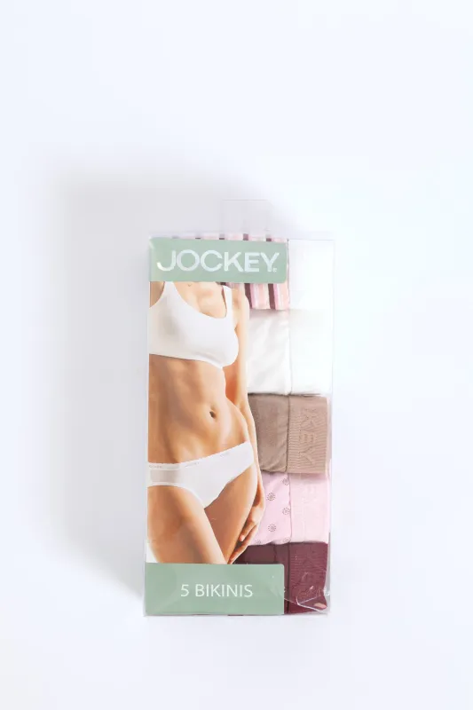 5 Pack Tonal Print Bikini Panties - Multi sold by Edgars
