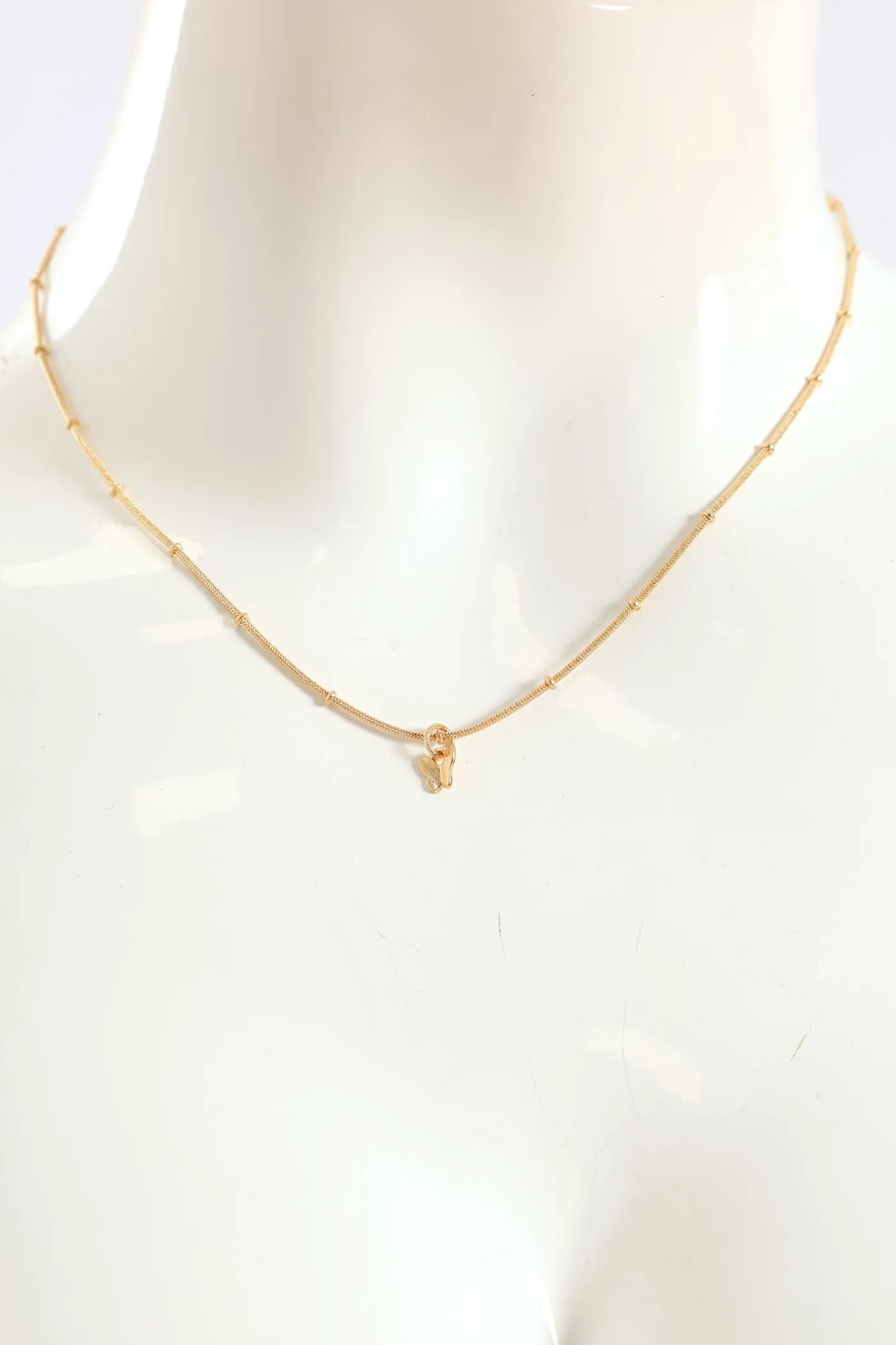 Butterfly Pendant Necklace - Gold sold by Edgars