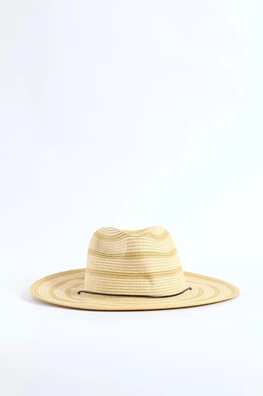 Wide Brim Drawstring Sunhat - Sand sold by Edgars