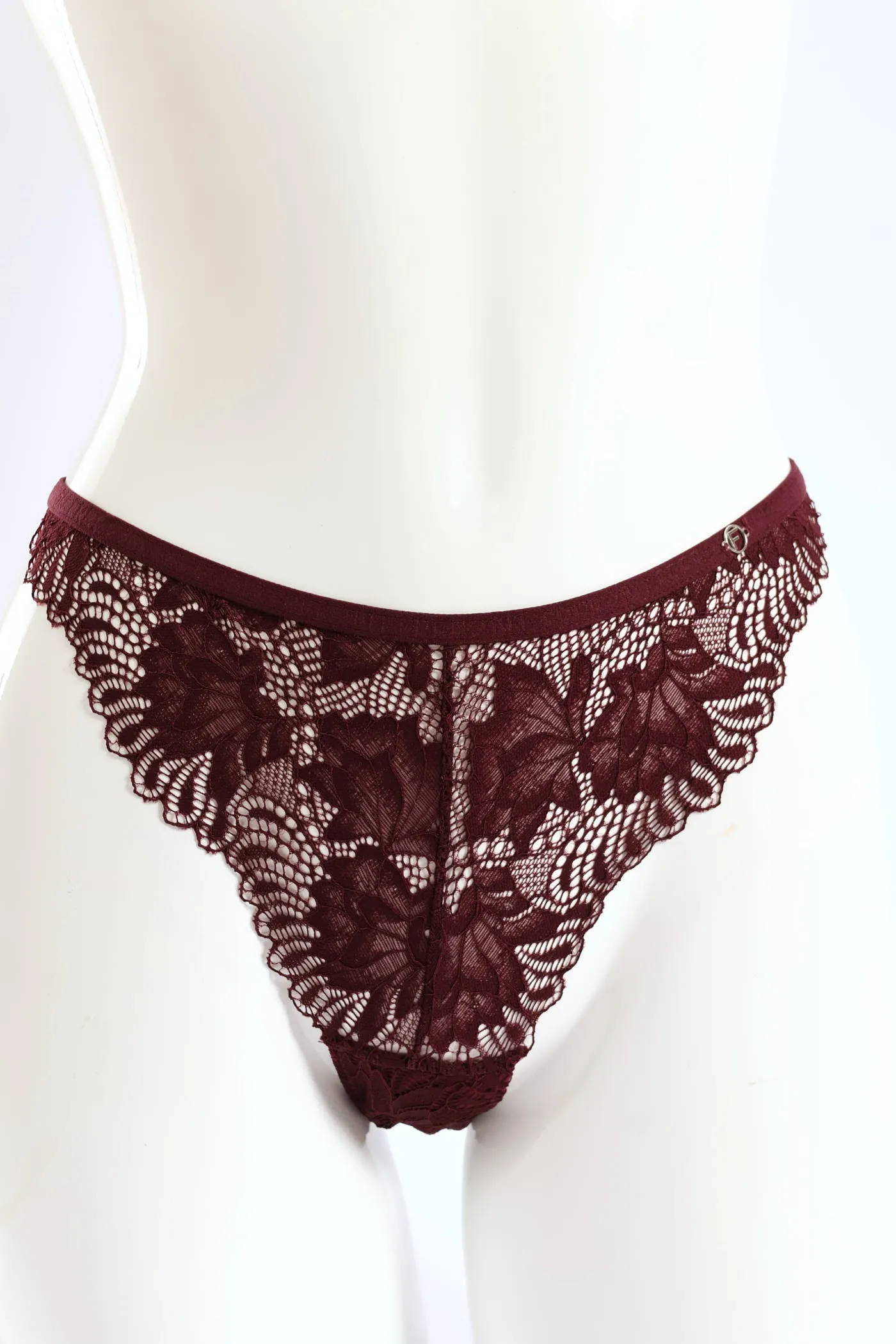 3 Pack Galloon Lace Brazilian Panties - Raspberry/Maroon/Chai Melange sold by Edgars product image thumbnail 3