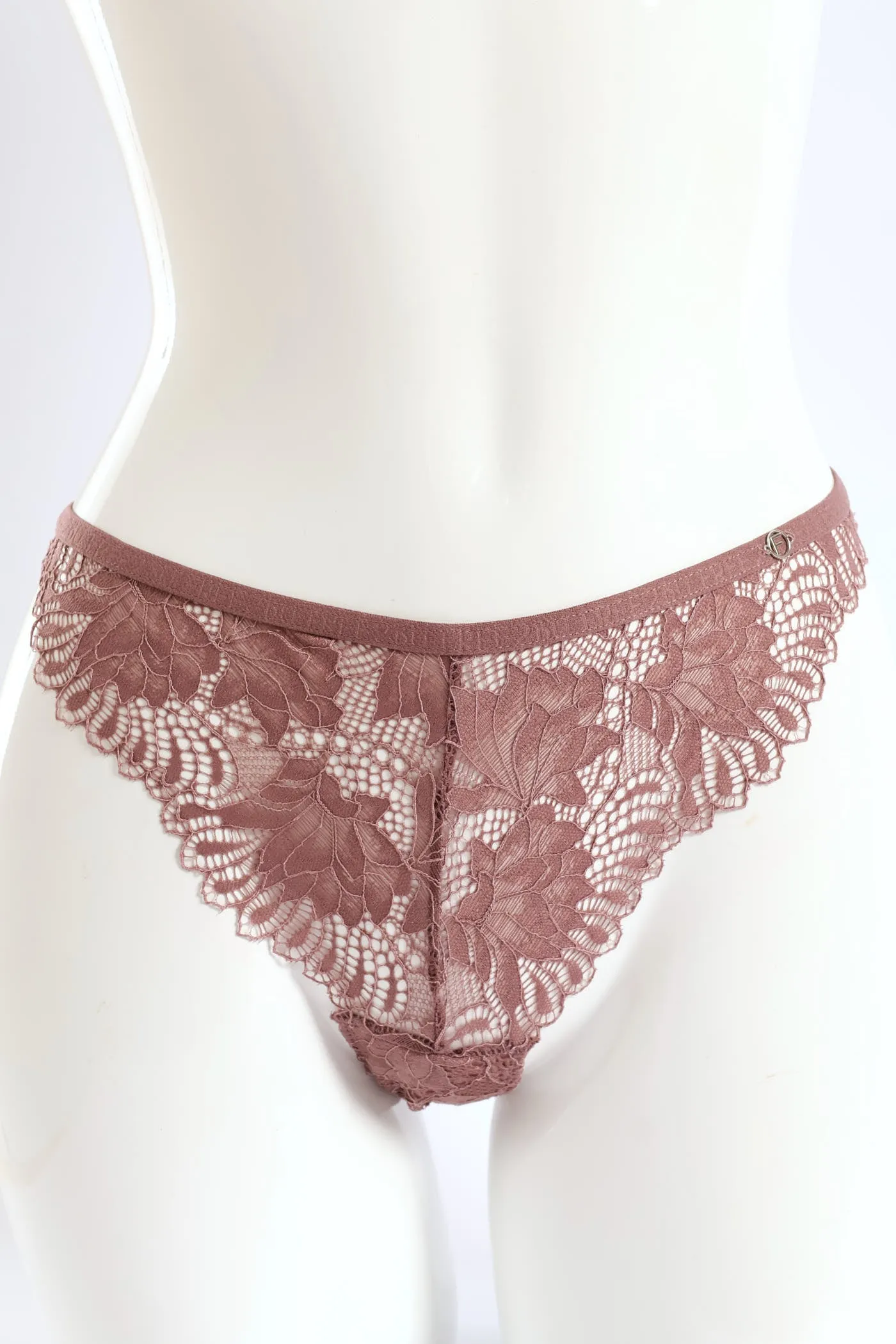 3 Pack Galloon Lace Brazilian Panties - Raspberry/Maroon/Chai Melange sold by Edgars product image thumbnail 4