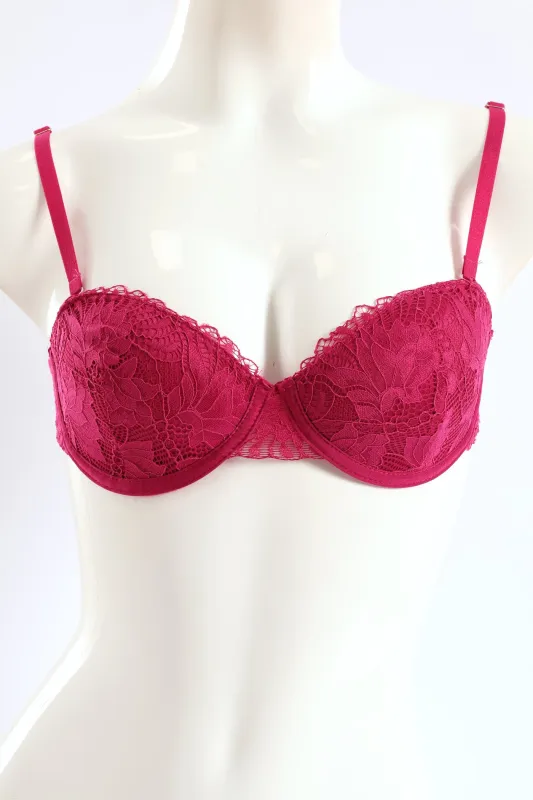 2 Pack Galloon Lace Multi Way Bra - Raspberry/Maroon sold by Edgars