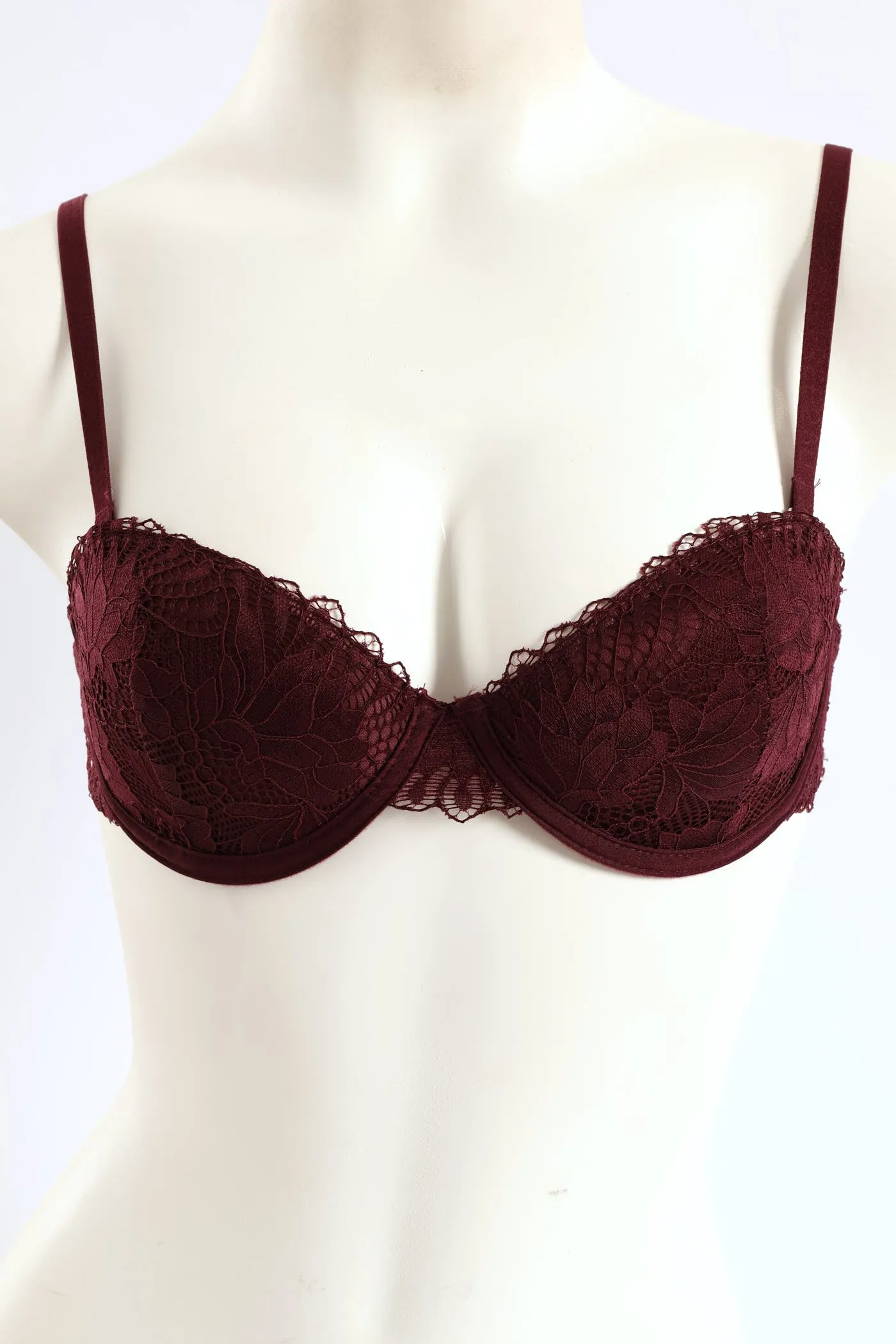 2 Pack Galloon Lace Multi Way Bra - Raspberry/Maroon sold by Edgars product image thumbnail 2