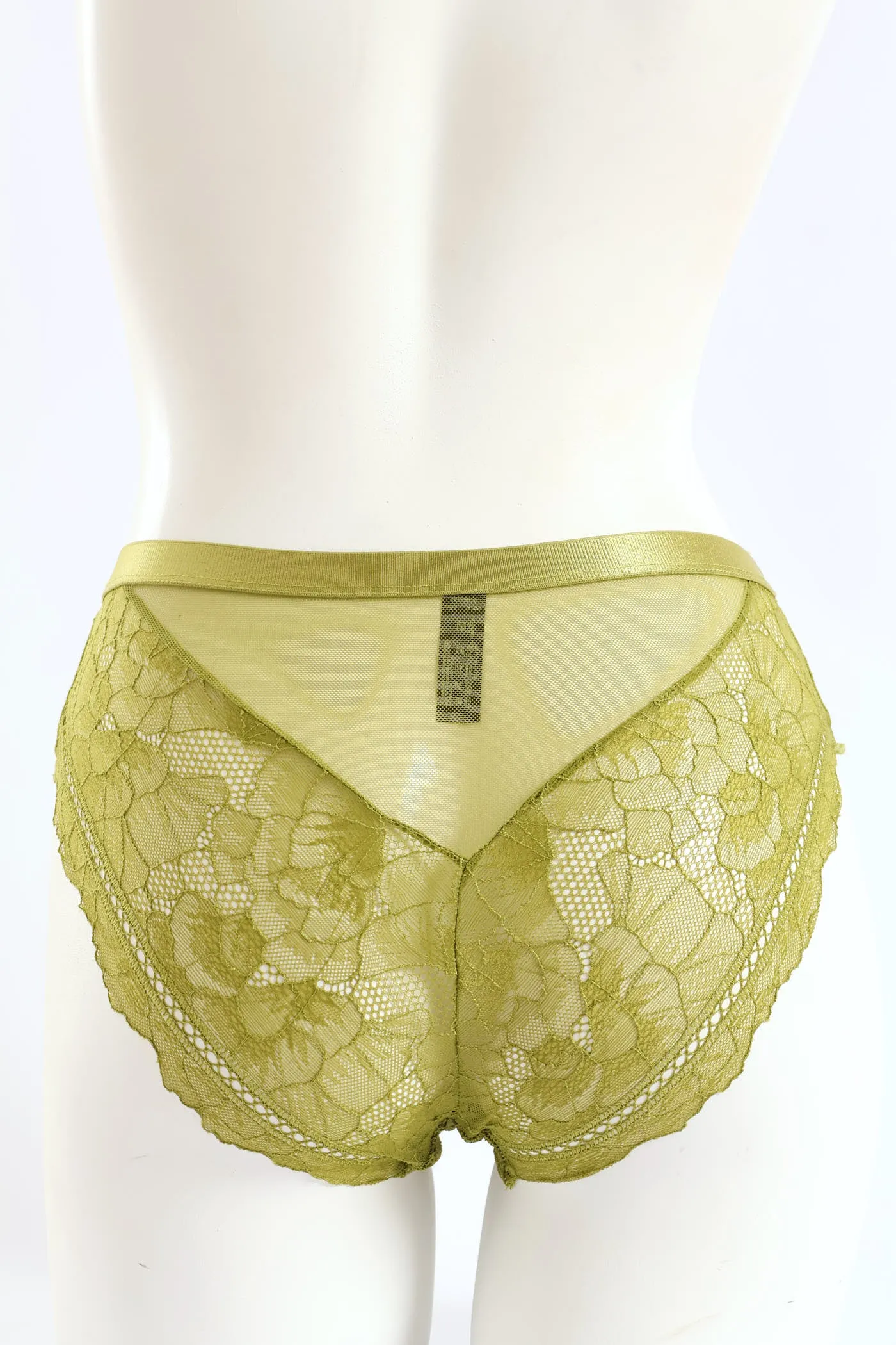 Shimmer Waistband Full Lace Boyleg Panty - Sage sold by Edgars product image thumbnail 3
