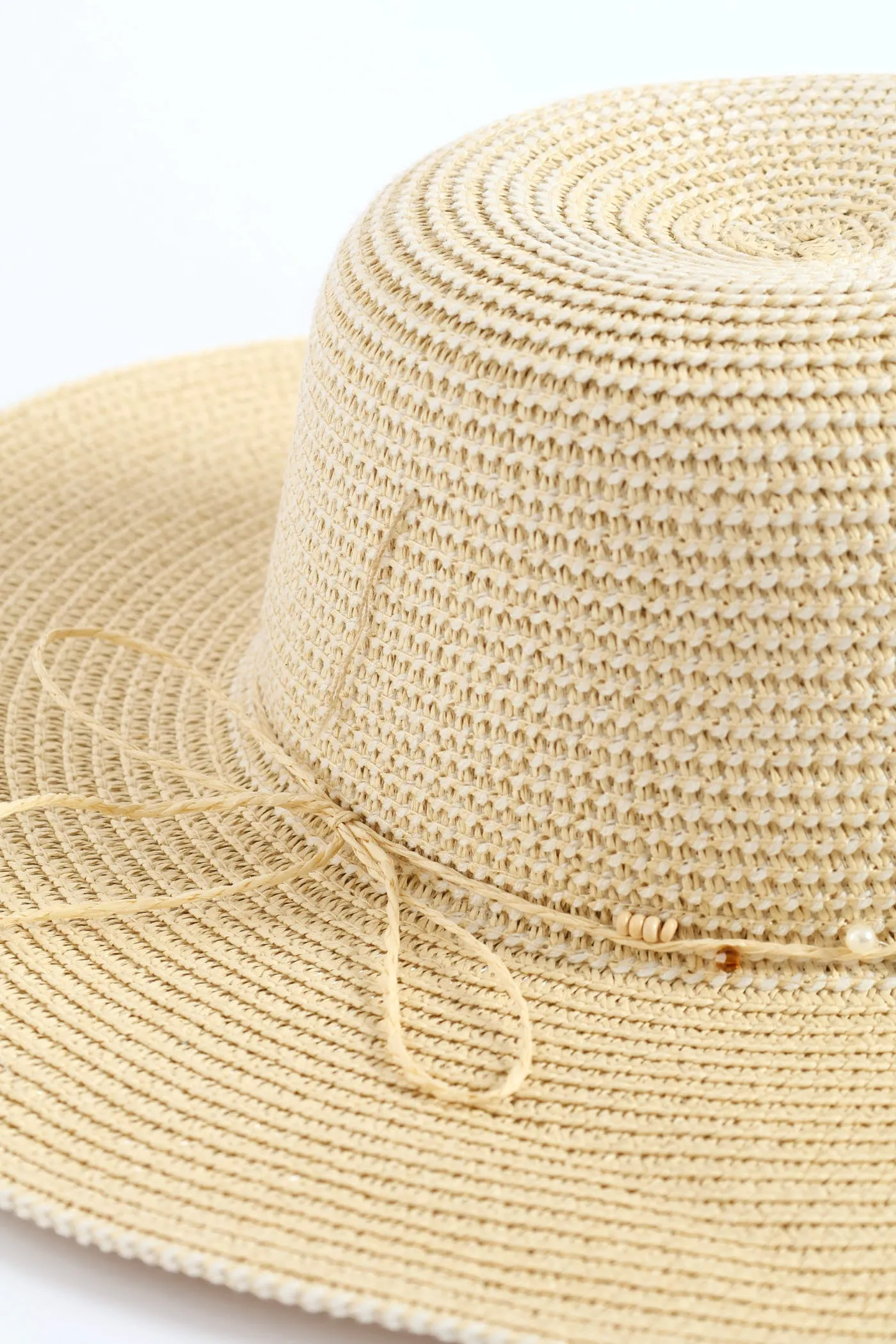 Bead Trim Sunhat - Cream sold by Edgars product image thumbnail 4