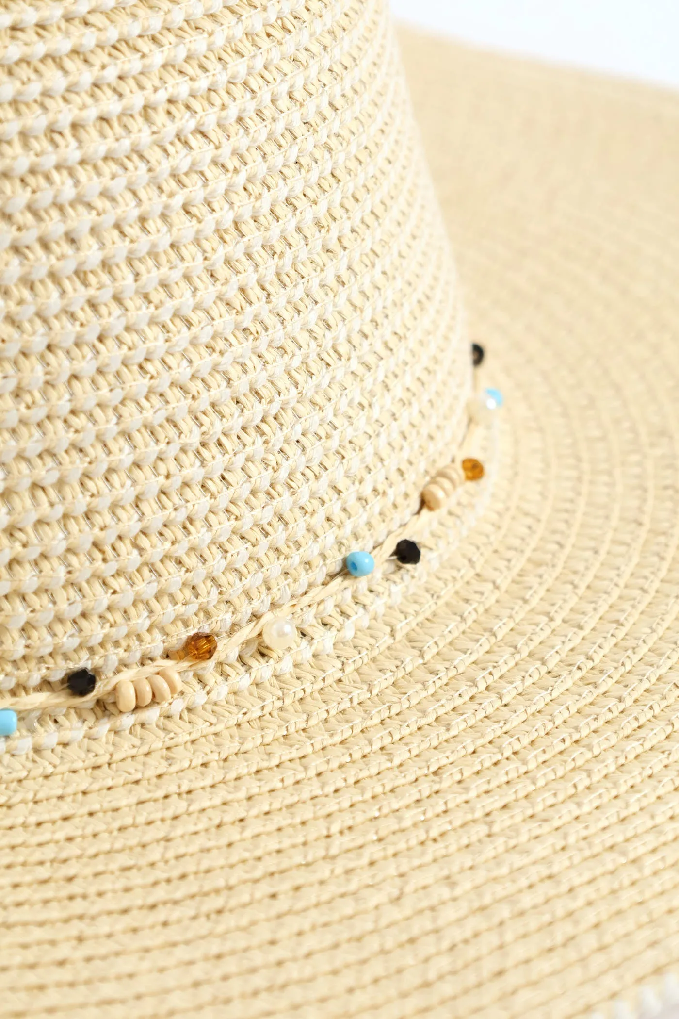 Bead Trim Sunhat - Cream sold by Edgars product image thumbnail 2