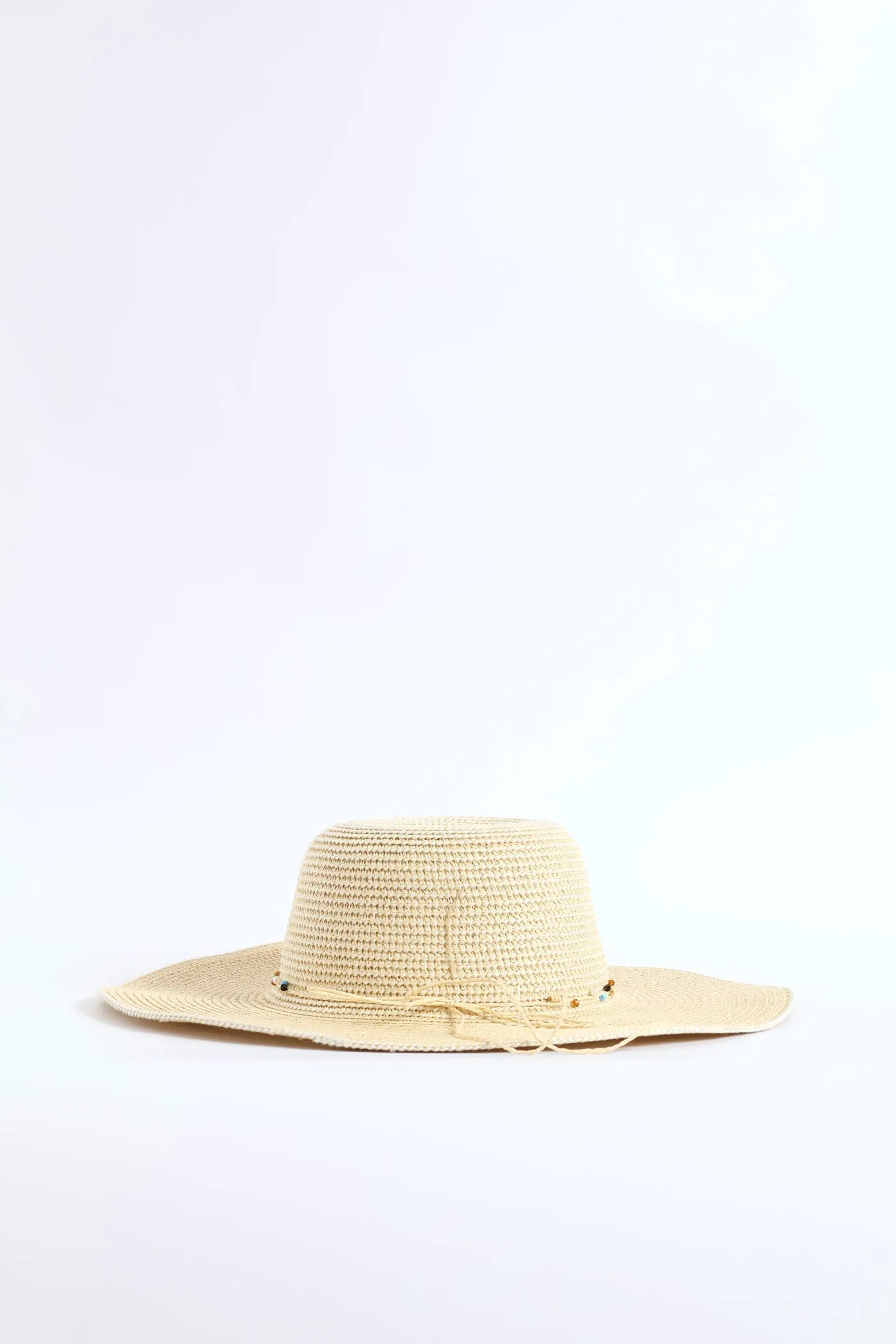 Bead Trim Sunhat - Cream sold by Edgars product image thumbnail 3
