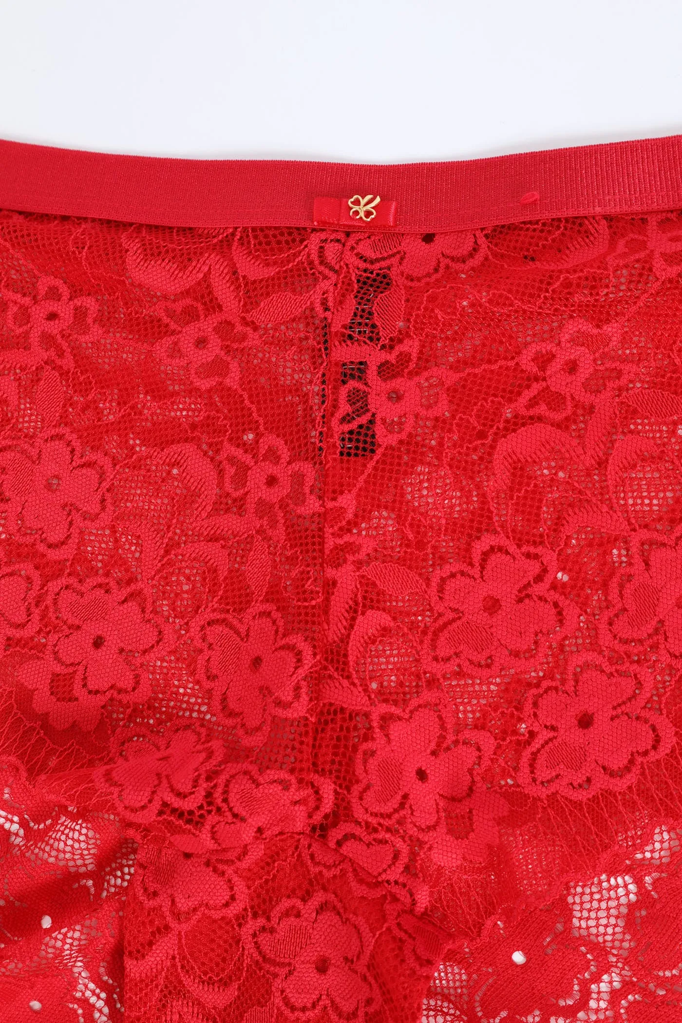 Shimmer Waistband Lace Midi Panty - Red sold by Edgars product image thumbnail 2