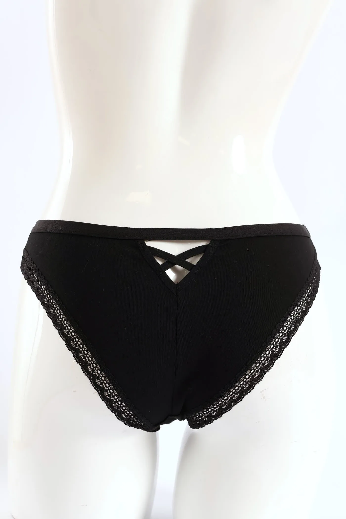 3 Pack Cotton Brazilian Panties - Grey Melange/White/Black sold by Edgars product image thumbnail 2