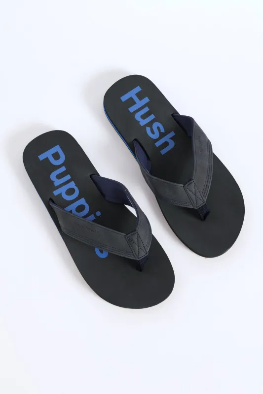 Stomp Wide Vamp Sandal - Navy sold by Edgars