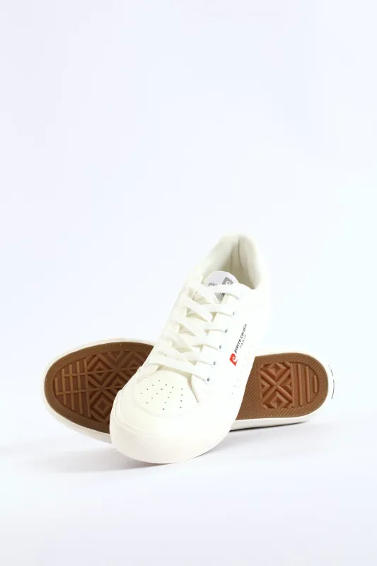 Euro Lace Up Sneaker - White sold by Edgars