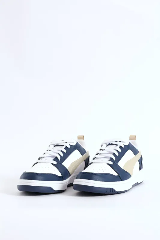 Rebound V6 Low Sneaker - White/Blue sold by Edgars