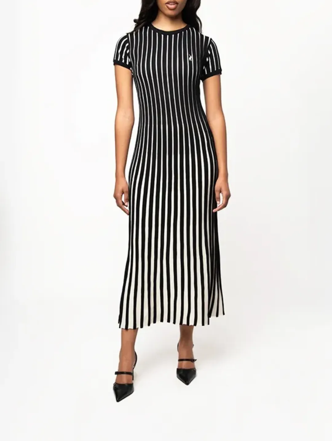 Blake Knitted Midi Dress - Black sold by Edgars