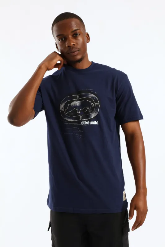 Angled Tee - Navy sold by Edgars