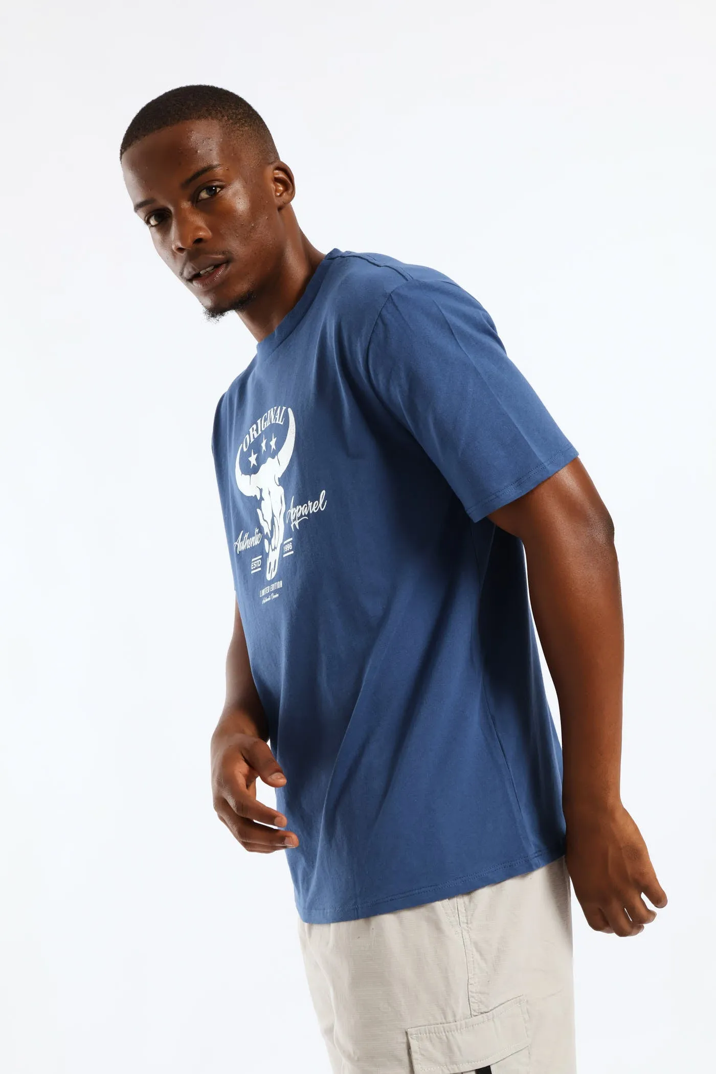 Basic Print Tee - Blue sold by Edgars product image thumbnail 3