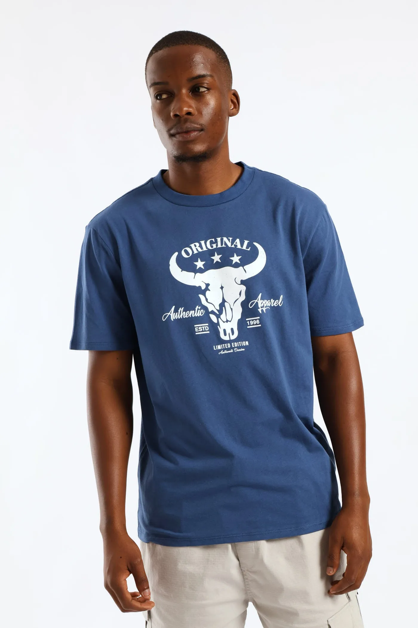 Basic Print Tee - Blue sold by Edgars product image thumbnail 2