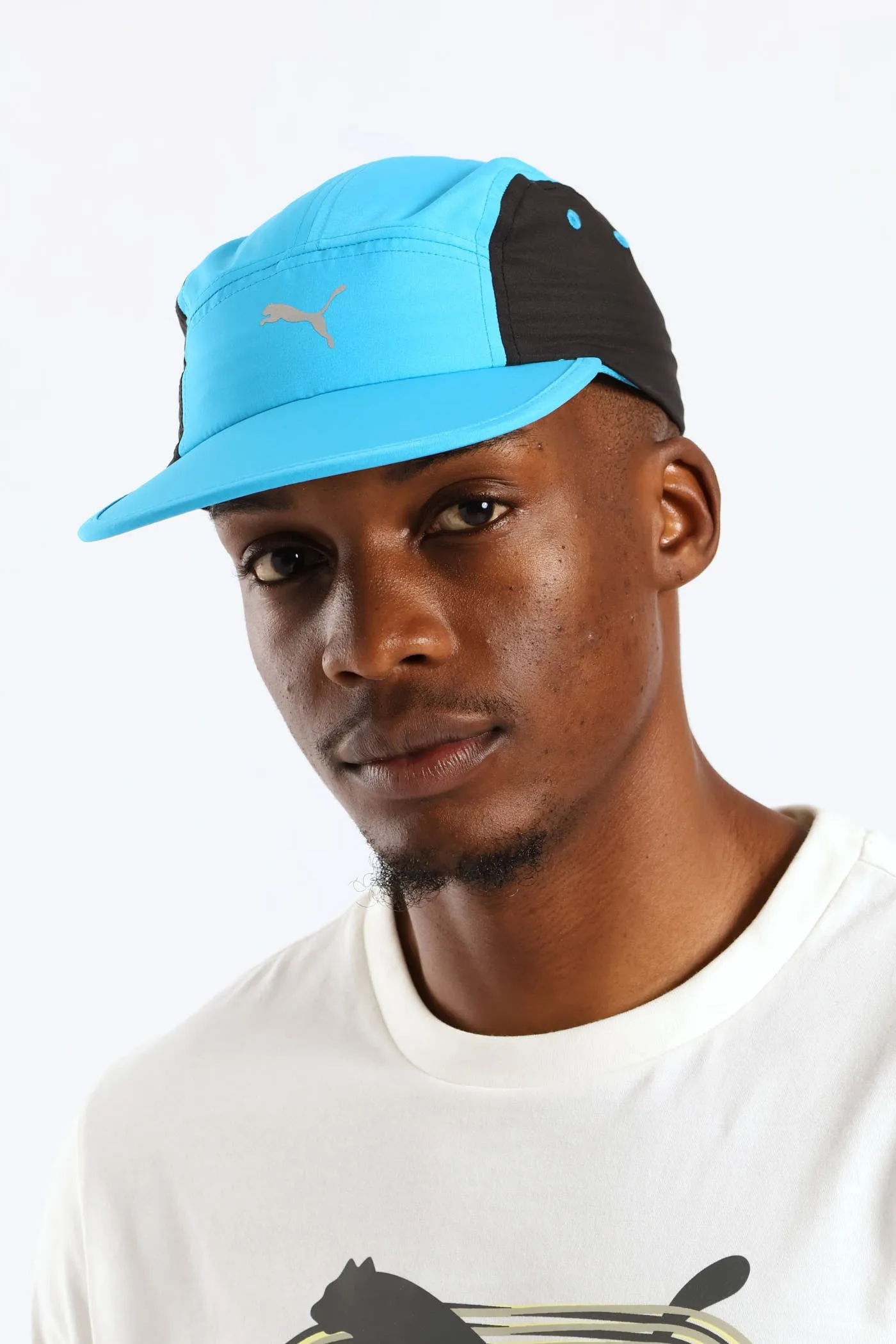 Essential Running 5 Panel Cap - Petrol sold by Edgars