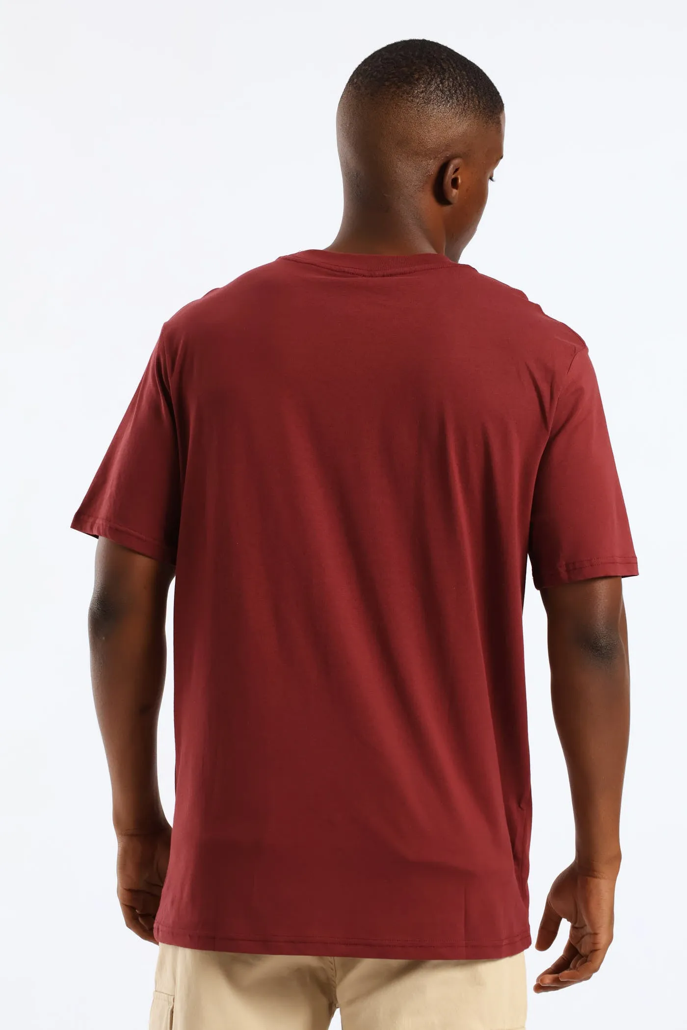 Skull Front Print Tee - Burgundy sold by Edgars product image thumbnail 4