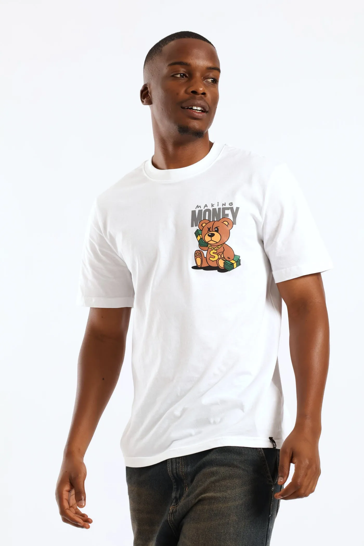 Money Teddy Front Print Tee - White sold by Edgars product image thumbnail 3