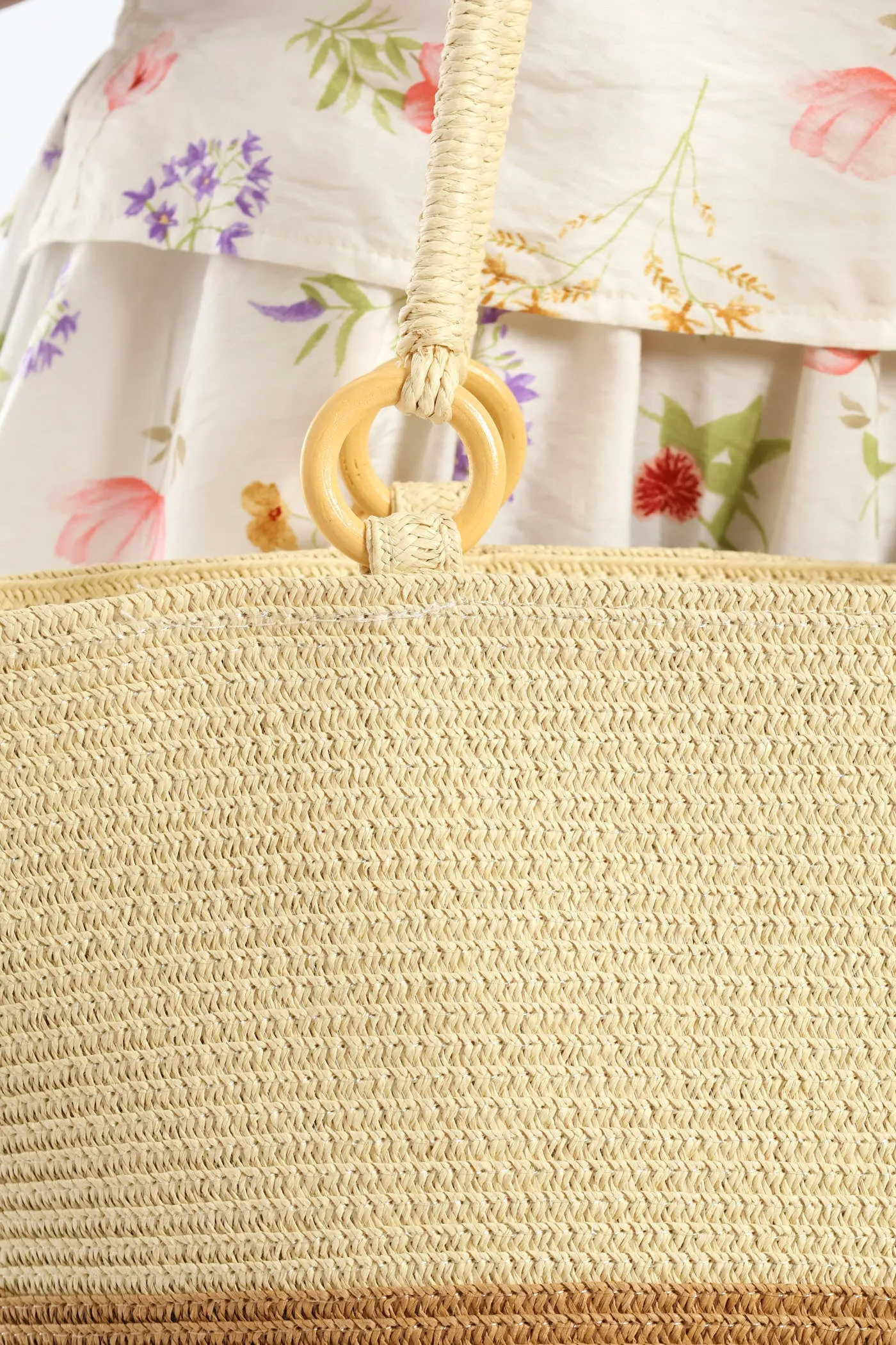 Stripe Straw Bag - Cream sold by Edgars product image thumbnail 4