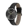 Drifter 42Mm Watch With 3 Hands Stainless Steel Case And Black Dial And Black Leather Strap sold by Edgars