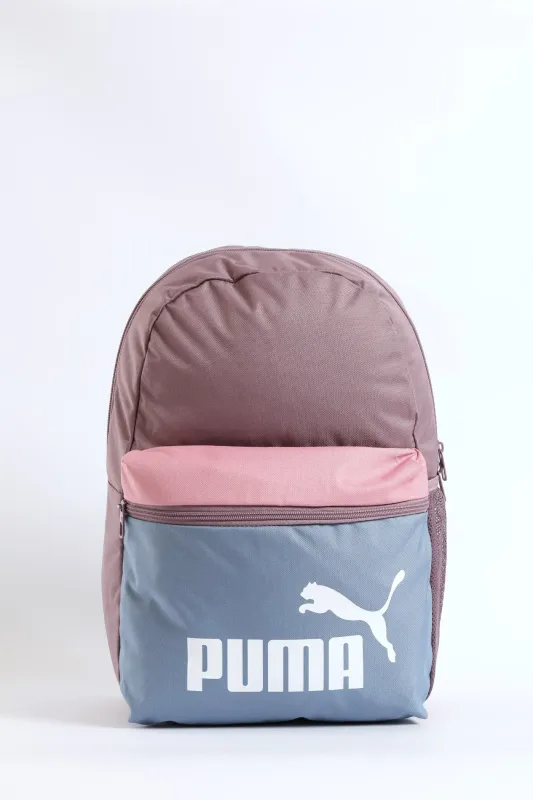 Phase Colour Block Backpack - Plum sold by Edgars