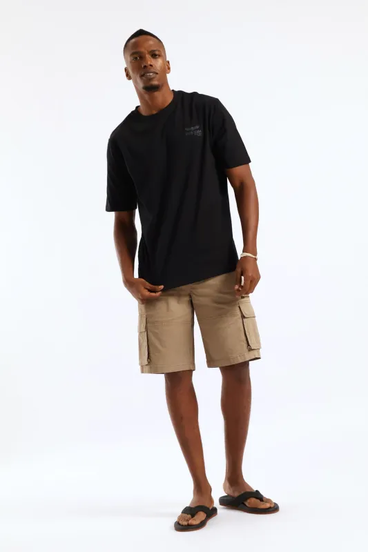 Wings Stone Denim Company Heavy Weight Tee - Black sold by Edgars