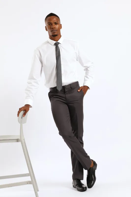 Regular Fit Formal Trouser - Charcoal sold by Edgars
