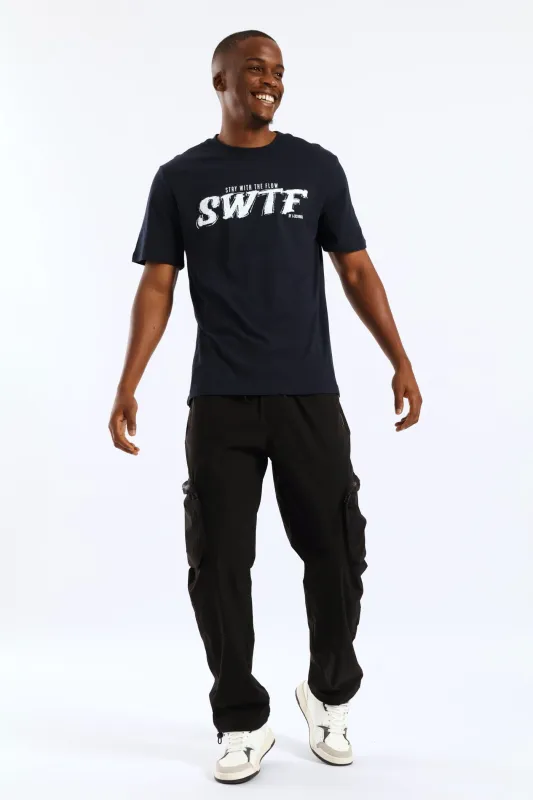 Nylon Zip Pocket Pant - Black sold by Edgars