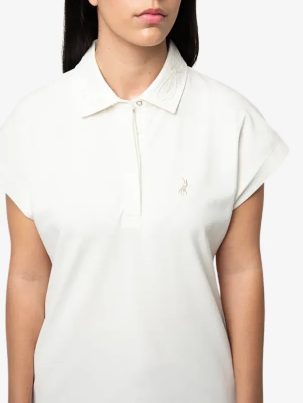 Dafne Embelished Golfer - Off White sold by Edgars