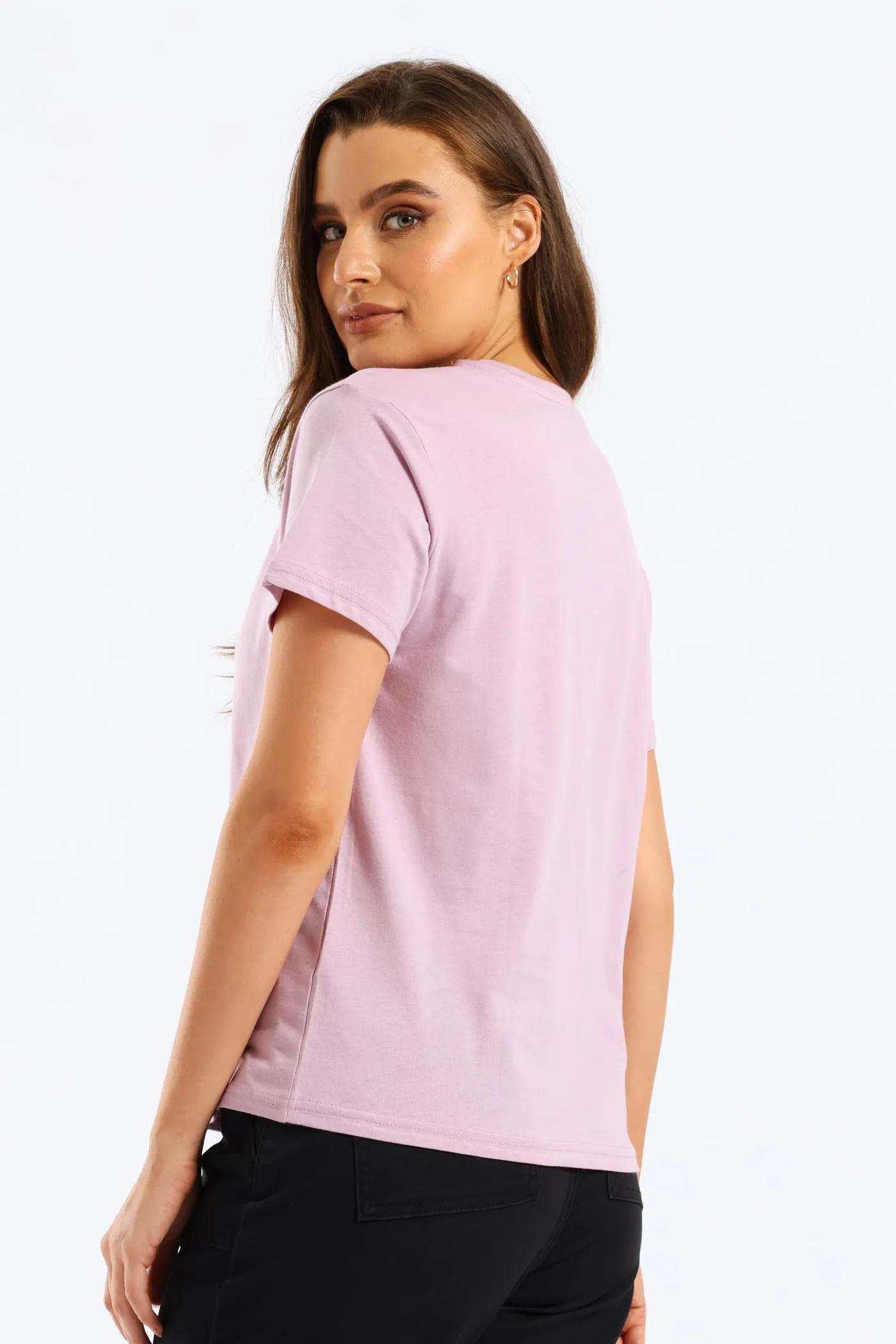 Serenity Palm Foil Tee - Lavender sold by Edgars product image thumbnail 4