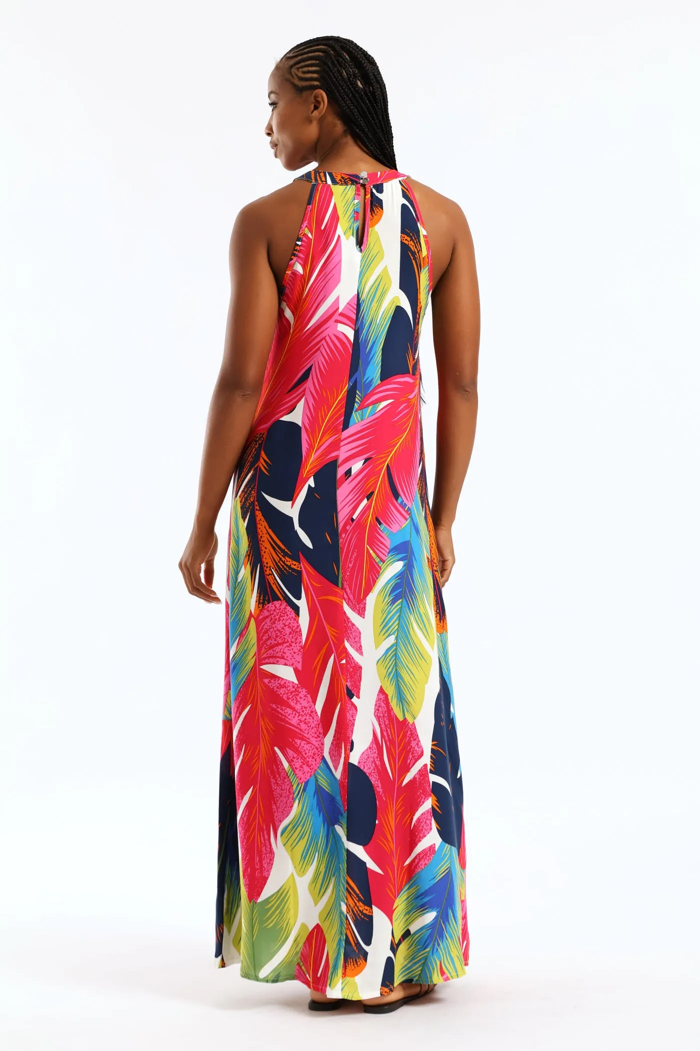 Halter Neck Shift Maxi Dress - Multi sold by Edgars product image thumbnail 4