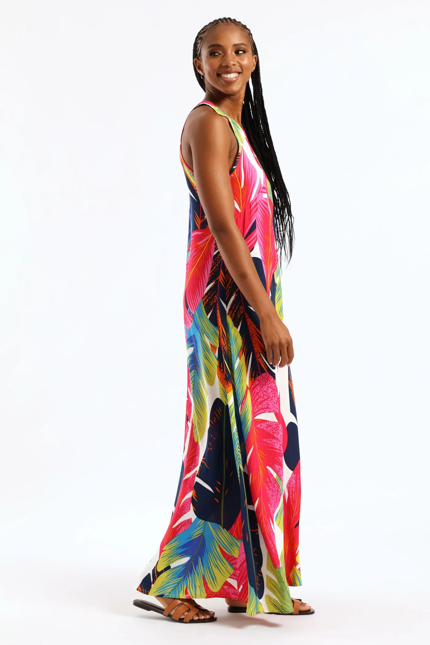 Halter Neck Shift Maxi Dress - Multi sold by Edgars product image thumbnail 3