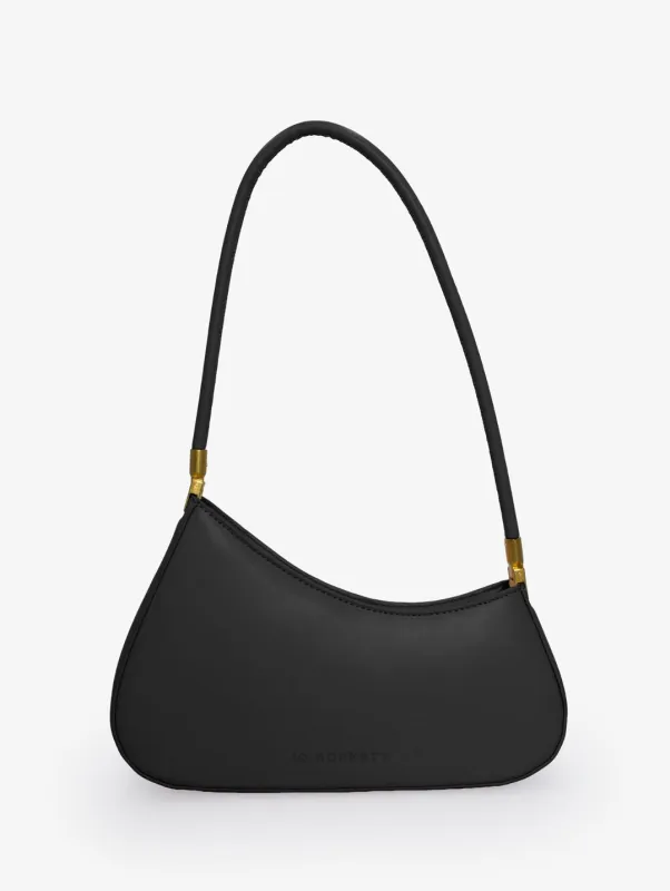 The Gia Small Asymmetric Shoulder Bag - Black sold by Edgars