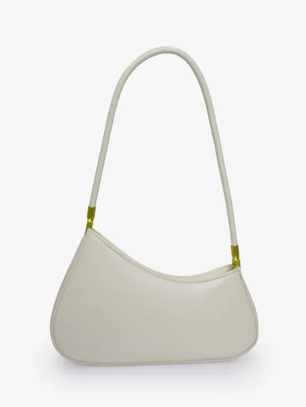 The Gia Small Asymmetric Shoulder Bag - Cream sold by Edgars