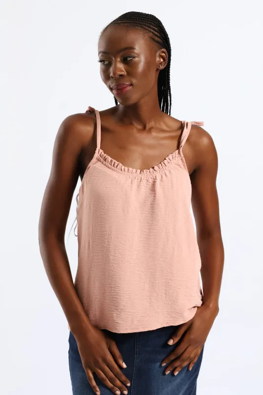 Shoulder Ties Swing Cami - Blush sold by Edgars