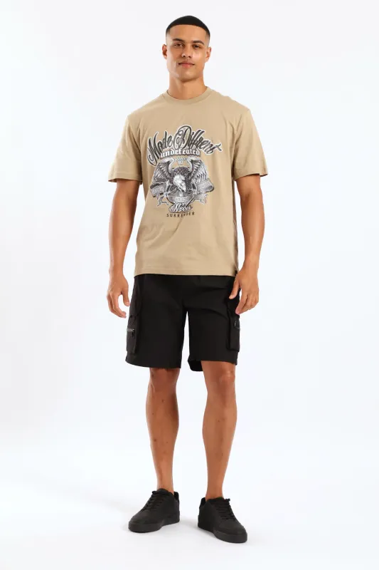 Zip Cargo Short - Black sold by Edgars