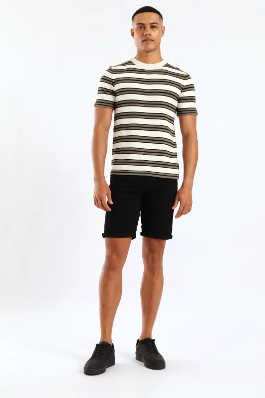 Basic Denim Shorts - Black sold by Edgars