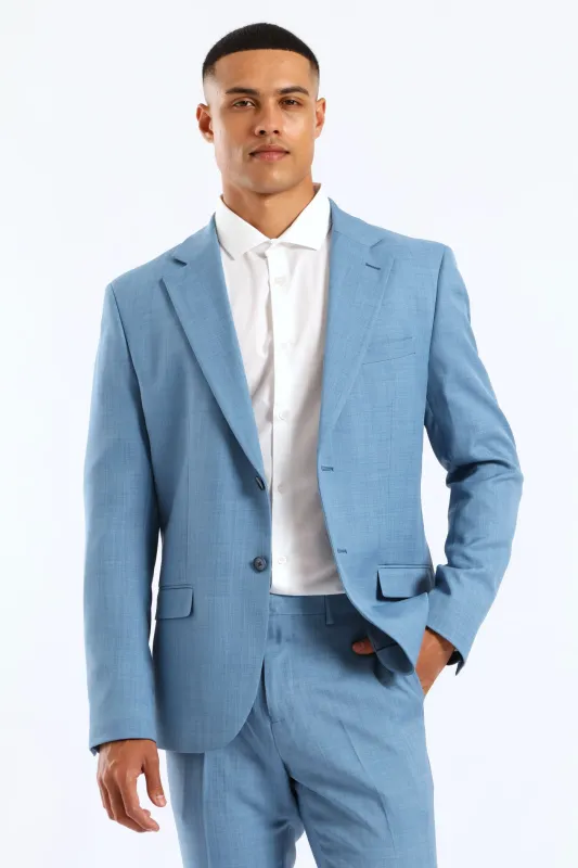 Slim Fit Essential Suit Jacket - Mid Blue sold by Edgars