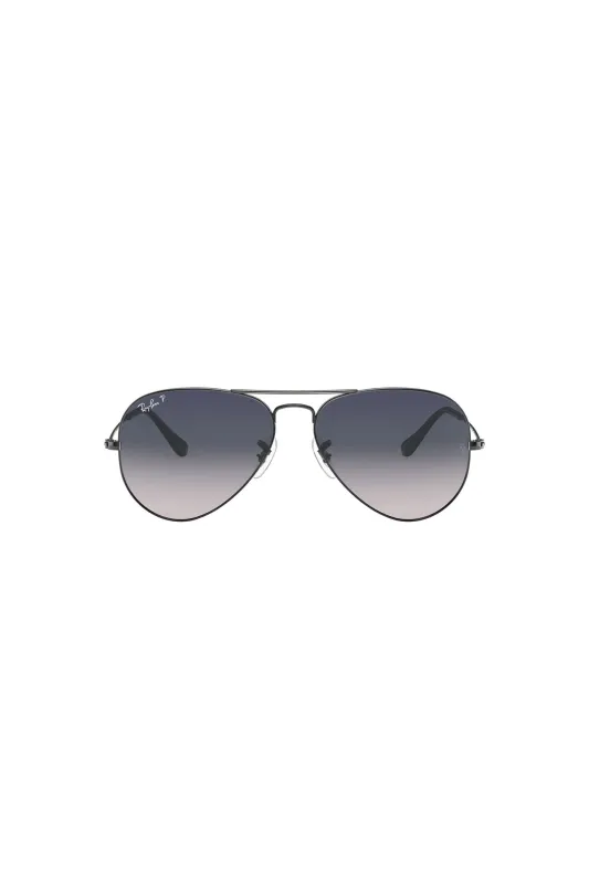 Aviator Gradient Lens Sunglasses - Blue/Gunmetal Grey made by Ray-Ban