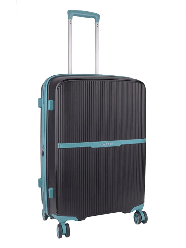 Traveler Medium Trolley Case - Black/Blue sold by Edgars