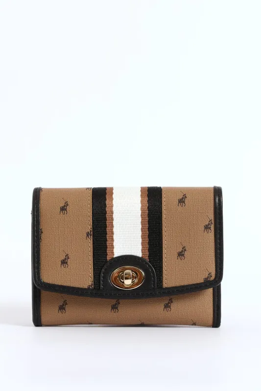 Oxford Compact Trifold Purse - Camel sold by Edgars