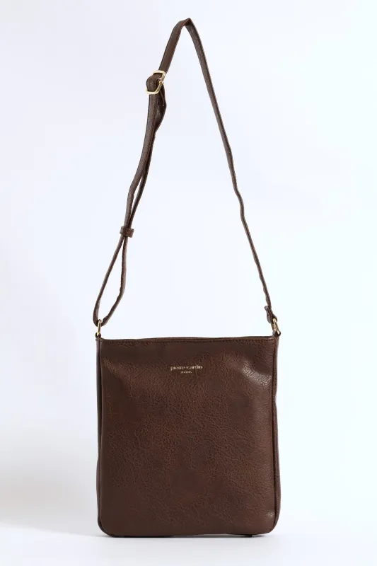 Danica Ii Crossbody Bag - Brown made by Pierre Cardin