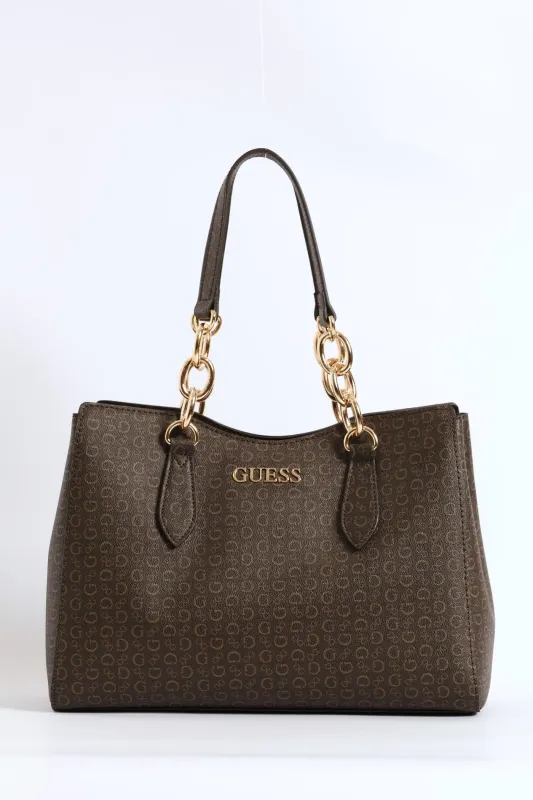 Millport Satchel Bag - Natural made by Guess